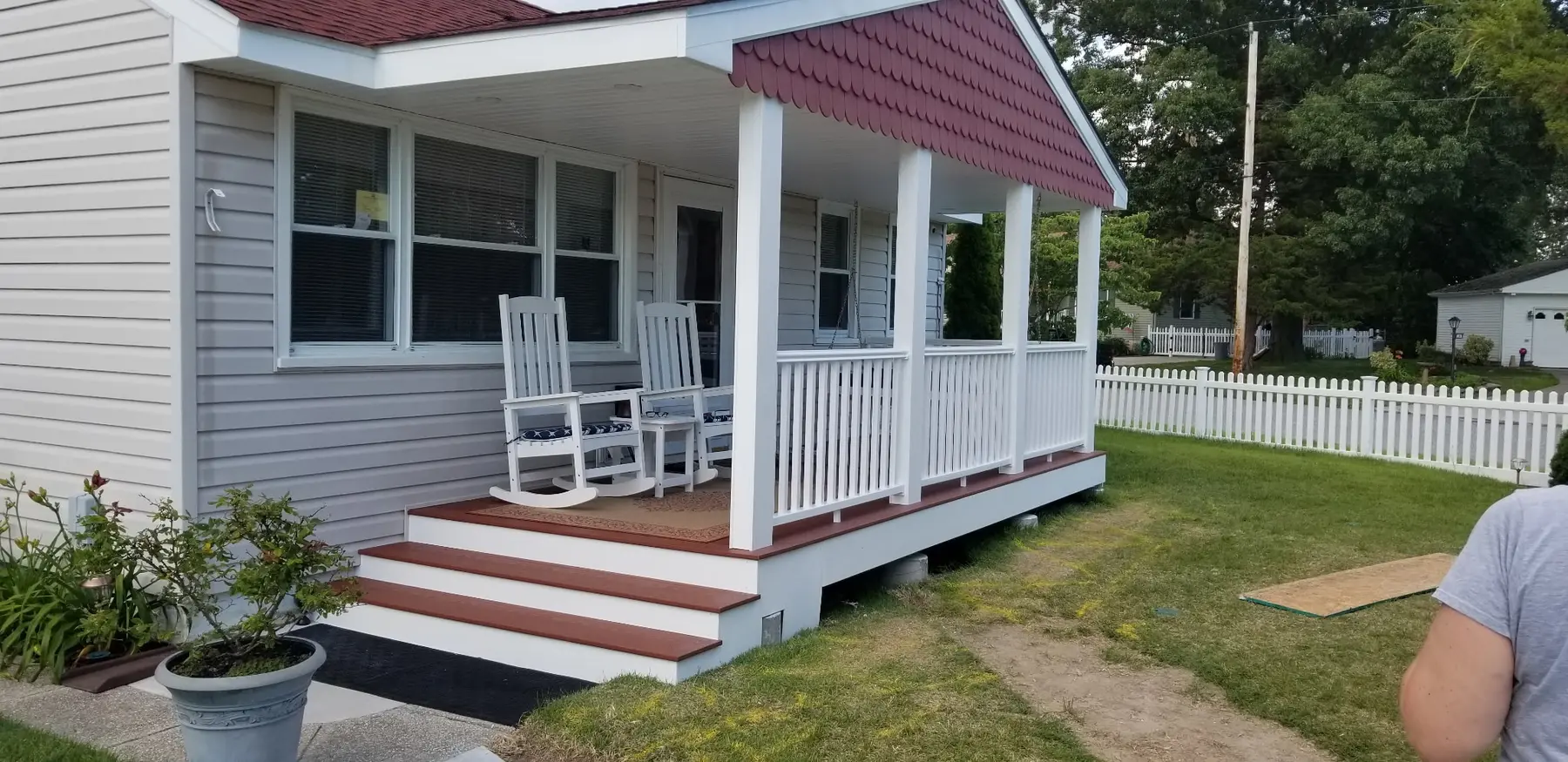 Completed new porch addition
